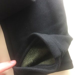 Black fleece leggings